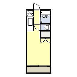 サンライズ橘 ワンルームの間取図画像