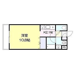 エトワール大淀 ワンルームの間取図画像