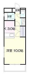 日ノ出マンション ワンルームの間取図画像