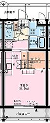 コンフォート神宮 ワンルームの間取図画像