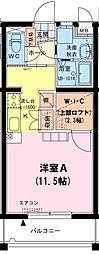 SunnyGarden ワンルームの間取図画像