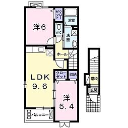 ベルグランツ2 2LDKの間取図画像