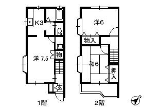 千葉県四街道市美しが丘（賃貸アパート2LDK・1階・54.36㎡） その2