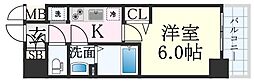 JR山陽本線 新長田駅 徒歩7分の賃貸マンション 4階1Kの間取り