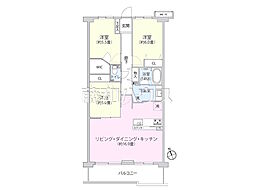 ライオンズマンション国領 3LDKの間取図画像