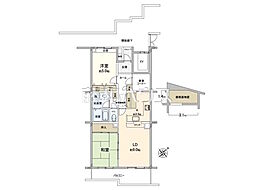 シャレール新座 2LDKの間取図画像
