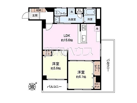≪間取図≫物件の事、諸費用の事など、小さな疑問も、お気軽にご連絡・ご相談下さい。 【ヴィラロイヤル東中野】