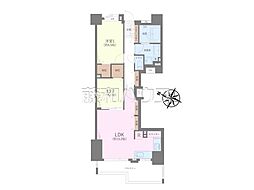 クロスウィル多摩センター 2LDKの間取図画像