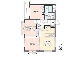 センチュリー日野 3DKの間取図画像