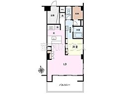 ニューミタカマンション 1LDKの間取図画像