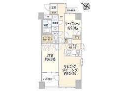 ファーレ立川パーク・ホームズ 1SLDKの間取図画像