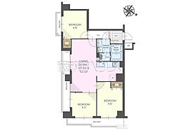 セザールプラザ府中 3LDKの間取図画像