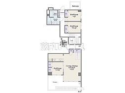 オーパス 3LDKの間取図画像