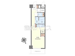 吉祥寺ビューハイツ ワンルームの間取図画像