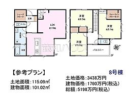 朝霞市膝折町2丁目　全11区画　建築条件付土地 8号地