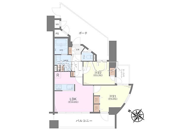 間取りを拡大表示