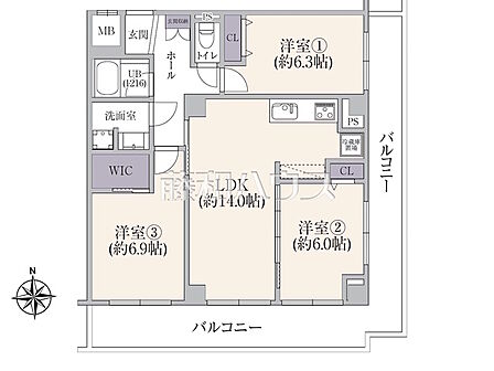 間取図 【グレイスコート東府中】