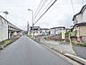 外観：接道状況および現場風景　【日野市百草】