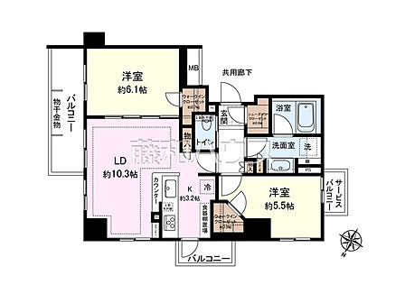 間取図　【プライム西八王子】