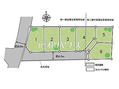 区画図:【2号地】全体区画図 【西東京市中町4丁目】 区画図:【2号地】全体区画図 【西東京市中町4丁目】