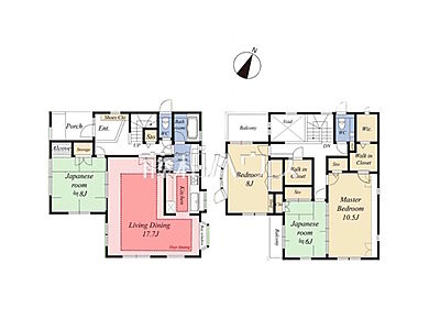 間取り:間取図 【八王子市絹ケ丘1丁目】 間取り:間取図 【八王子市絹ケ丘1丁目】