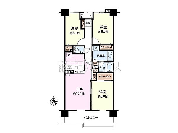 間取りを拡大表示