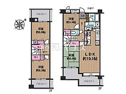 ザステイツ志木パークステージ 4LDKの間取図画像