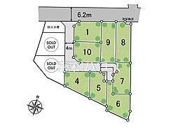 朝霞市岡2丁目　全10区画　建築条件付き売地 6号地