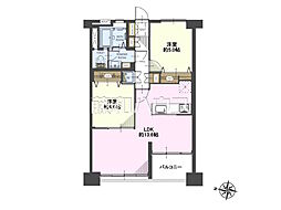 豊玉南住宅 2LDKの間取図画像