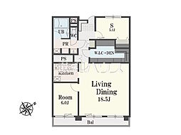 ひばりが丘プラザ 1SLDKの間取図画像