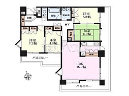 エルプラザ朝霞 4LDKの間取図画像