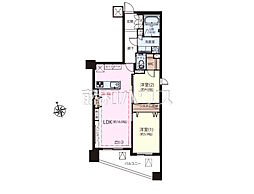 クラッシィハウス浜田山 2LDKの間取図画像