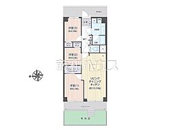 恒陽鷺宮マンション 3LDKの間取図画像