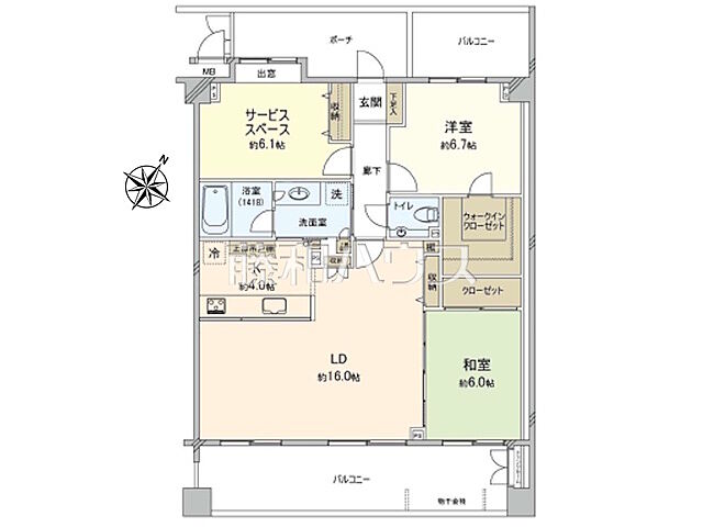 間取り プリムローズ百草園 3階/3階