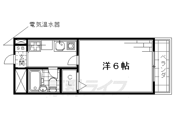 プレスト桃山 602｜京都府京都市伏見区鍋島町(賃貸マンション1K・6階・19.38㎡)の写真 その2