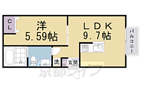 ピア・プリマ貴船館 104 ｜ 京都府京都市伏見区横大路貴船（賃貸アパート1LDK・1階・36.91㎡） その2