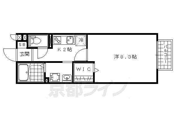 スタシオン東野・アクシス　Ａ棟 210｜京都府京都市山科区東野中井ノ上町(賃貸アパート1K・2階・29.17㎡)の写真 その2