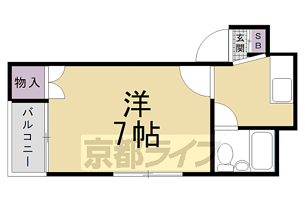 Ｋ－ｈｏｕｓｅ深草 303｜京都府京都市伏見区深草川久保町(賃貸マンション1K・3階・20.54㎡)の写真 その2