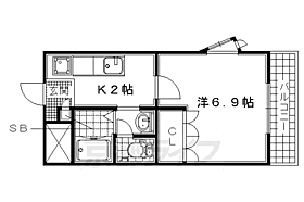 京都府城陽市寺田尺後（賃貸アパート1K・2階・24.70㎡） その2