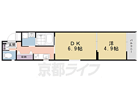 京都府京都市南区四ツ塚町（賃貸マンション1DK・4階・36.11㎡） その2