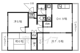 京都府宇治市宇治野神（賃貸マンション3LDK・3階・74.70㎡） その2