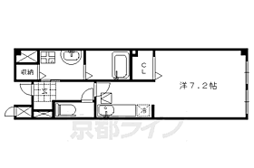 京都府京田辺市田辺深田（賃貸マンション1K・2階・25.25㎡） その2