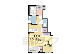 京都府久世郡久御山町佐古内屋敷（賃貸アパート1LDK・1階・42.15㎡） その2