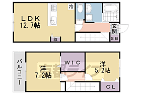 カサデフローラ淀 105 ｜ 京都府京都市伏見区淀下津町（賃貸アパート2LDK・1階・64.59㎡） その2