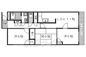 京都府久世郡久御山町島田ミスノ（賃貸マンション3LDK・2階・63.57㎡） その2