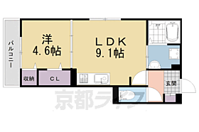 京都府城陽市富野乾垣内（賃貸アパート1LDK・2階・35.29㎡） その2