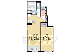 京都府城陽市市辺芦原（賃貸アパート1LDK・1階・50.14㎡） その1