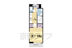 JR片町線(学研都市線) 大住駅 徒歩18分の賃貸アパート 2階1Kの間取り