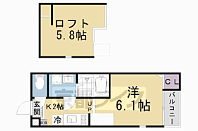 （仮称）音羽山等地Ｂ 102 ｜ 京都府京都市山科区音羽山等地（賃貸アパート1K・1階・20.01㎡） その2