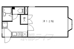 メゾンレグルス 1階1Kの間取り